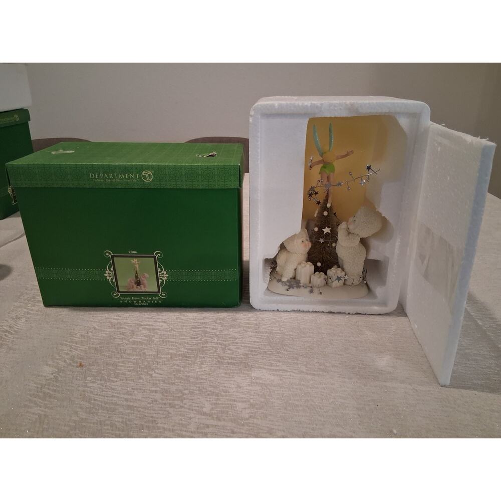 Dept 56 Snowbabies Disney Magic From Tinker Bell" 2006 Figurine 56.69827 w/ Box